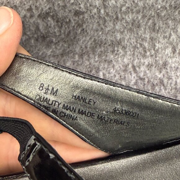 ✅Naturalizer Hanley Black Wedge Sandals Womens 8.5M Slingback Comfort Shoes - Picture 2 of 13